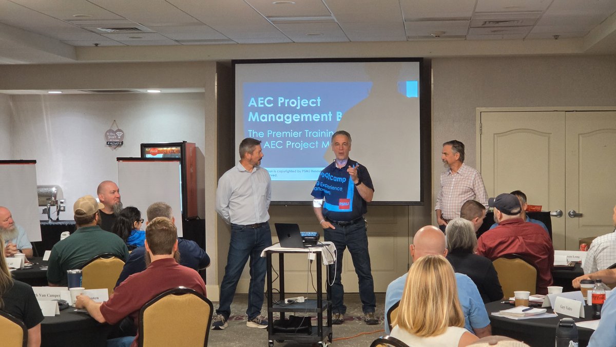 SAMCOMPANIES's tweet photo. Recently, nearly 45 project managers, coordinators, phase managers, and other team members from across the Southeast came together for PSMJ’s AEC Project Management Bootcamp. Opportunities like this are about more than PM skills. When our people grow, SAM grows with them. https://t.co/JqhA7O3k3j