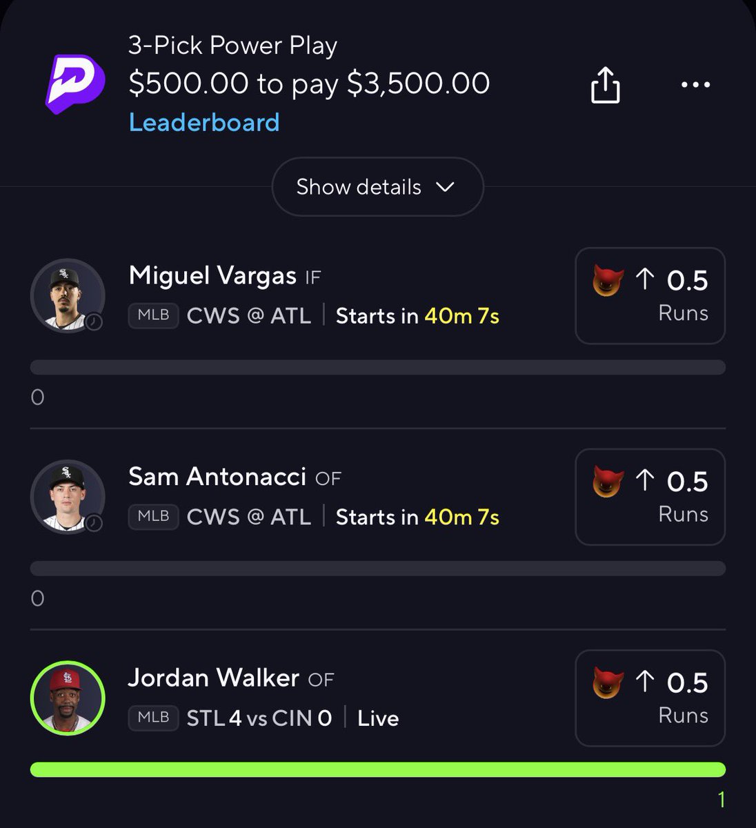 wfAMWHoHxT9xsLp's tweet photo. 1 down ✅ 2 to go 🤑
Jordan Walker✅
Sam Antonacci Over0.5 Runs
Miguel Vargas Over0.5 Runs
Get Free VIP picks From Link on Bio
#NBA #bet #bets #fanduel #DraftKings #NBAPicks #NBAX #Parlay #NBAPlays #MLB #nbabets #NBAProps #prizepicks #GamblingX #picks #NFL @Playbook https://t.co/WKMEBi9ACj
