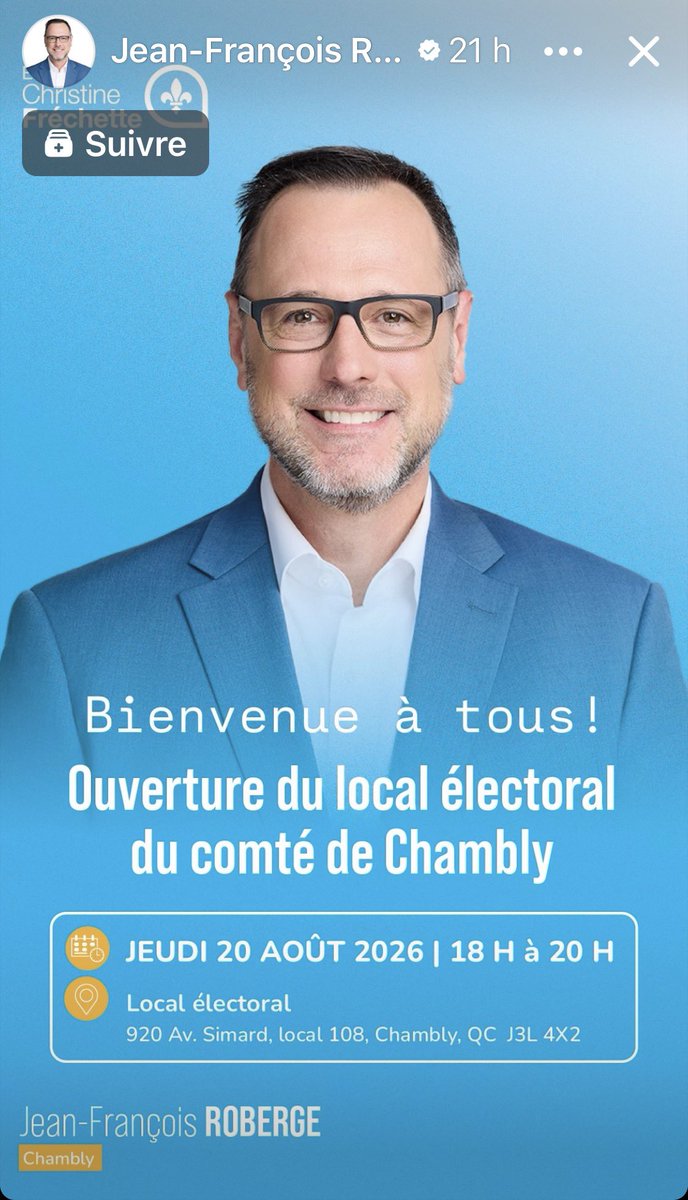 mesange04's tweet photo. @jfrobergeQc : pour quelle formation ou parti politique ??
#EquipeChristineFrechette mais qu’est-ce?
Enregistré nul part .. Un 6e parti ? Un parti moribond?
Connaît pas ce parti ni le #DGEQ ! C’est légal ça?!
#polqc #electionQc https://t.co/p9M3643j4V