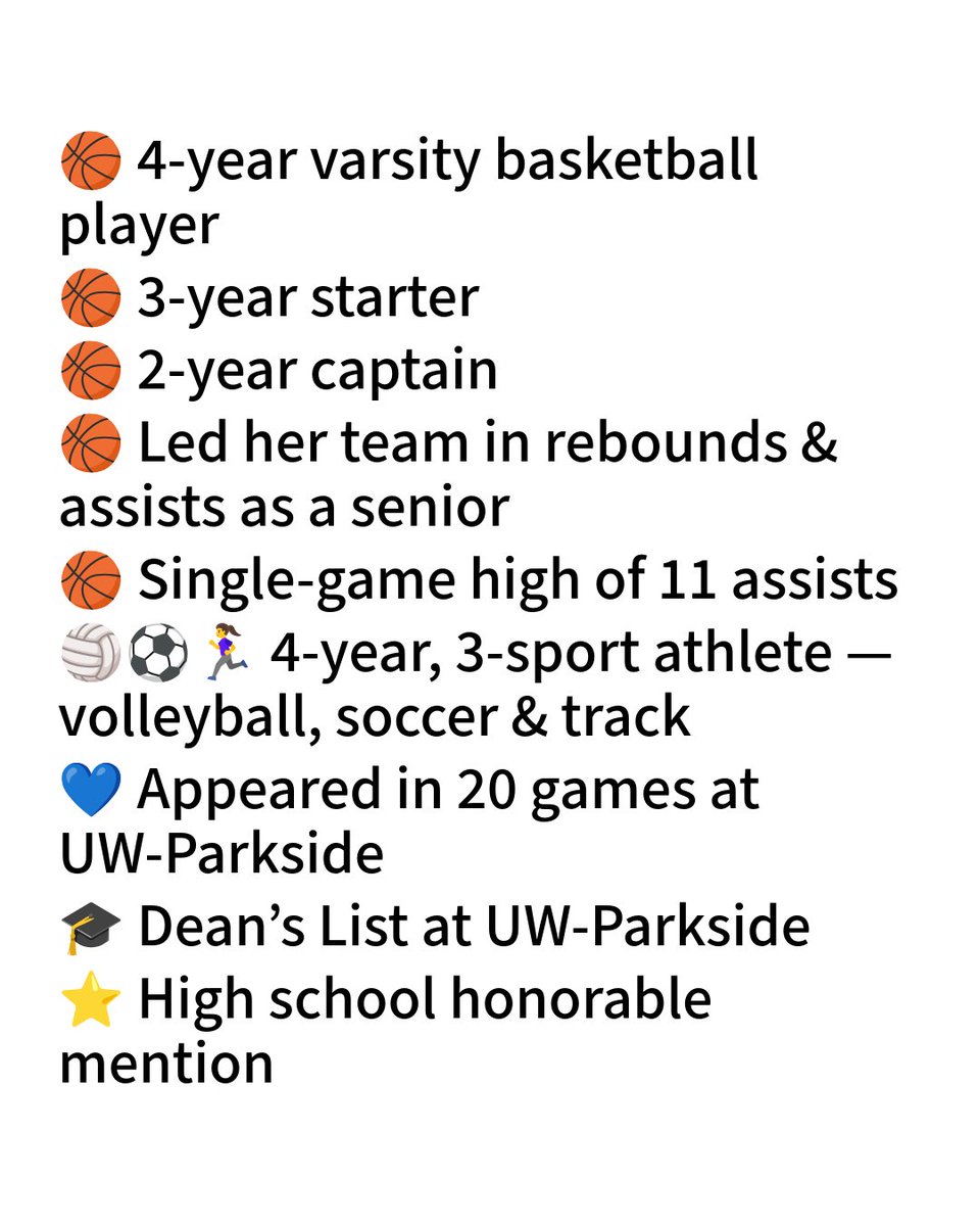 UWPlattWBB's tweet photo. Meet Elyse Wendler!

A transfer from UW-Parkside and a Wauwatosa West High School alum, welcome to Platteville, Elyse! 💙🧡

#SwingTheAxe ⛏️ https://t.co/ykmMC4sPCj
