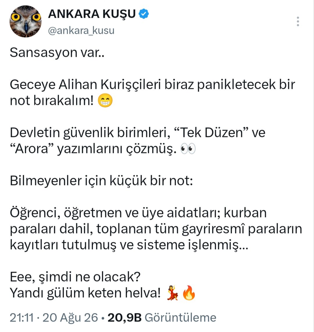 Gurbetoglu8's tweet photo. "alihanın başına gelenler sadece başlangıç. Bu işlerin arkasında Manevî İslâm Ordusu var. Hiç kimse bu orduya karşı zafer kazanamaz.
Hala inatla bizim karşımıza dikilmek isteyen varsa, sadece bizim önümüzü kesmeye niyet etsin..."
Bu da beklediğimiz bir gelişmedir. https://t.co/Zm8nujvNIA