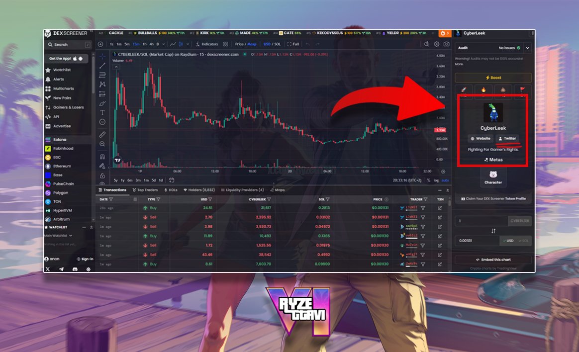 RyzeGTAVI's tweet photo. The @cyberleek_ar_io account that got banned posted the day before claiming to be an insider of the leaker.

Then the new leaks started showing the watermark: “CYBERLEEK DOES NOT HAVE TWITTER.”

But here’s the thing: on https://t.co/A5BCsKLf4F, the $CYBERLEEK token info links directly to the very X account that was banned.

How do you explain this?🤔