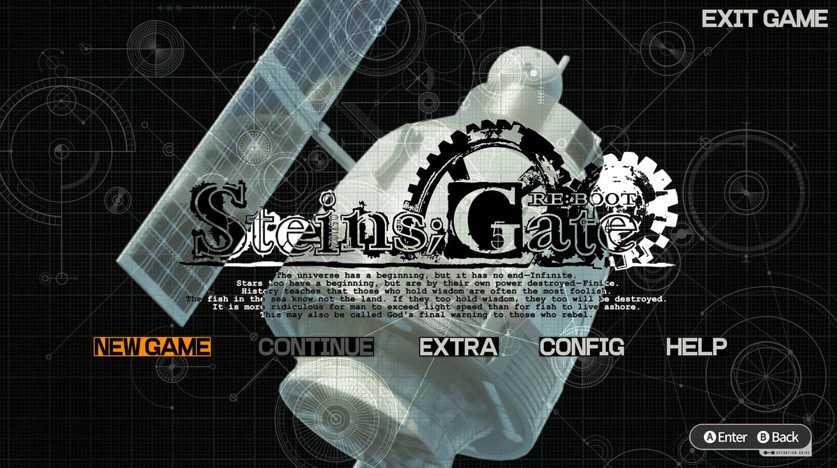Davil2005's tweet photo. I have low expectations for this remake. I'll play it with wife hoping to have fun (and cry again like I did on the OG).  #steinsgate #scienceadv #visualnovel https://t.co/y1aJ4cZz2T
