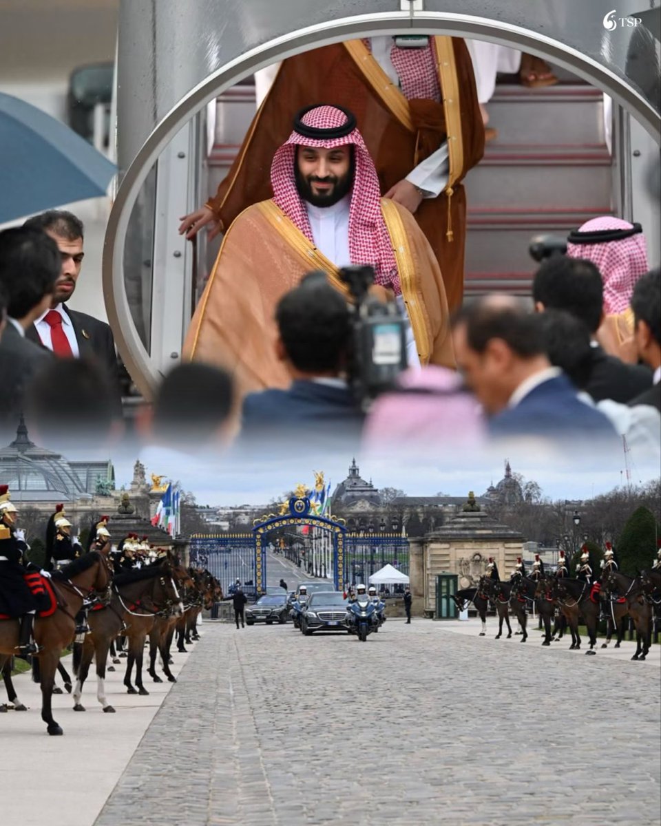 TheSaudi_post's tweet photo. وكالة "بلومبيرغ":

تستعد العاصمة الفرنسية باريس لاستقبال مهيب لولي العهد السعودي الأمير محمد بن سلمان، في مراسم رسمية تُقام في ساحة الشرف بقصر الإنفاليد https://t.co/53kj81fqXx