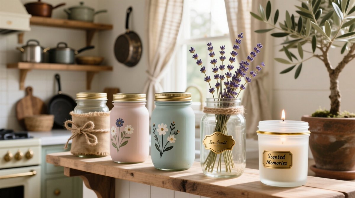 bz6wluFxJxx999o's tweet photo. Turn an old mason jar into a chic herb planter with just a few small supplies—eco-friendly and perfect for tiny windows!， https://t.co/8gyLhI3YBf