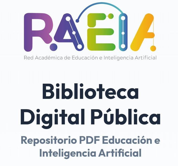 virginiog's tweet photo. Biblioteca Digital Pública Repositorio PDF Educación e Inteligencia Artificial

Recopilación de libros y revistas digitales para docentes y alumnos  1589 libros disponibles sobre la materia para descarga gratis 👇 https://t.co/sKbnbfw4zv  RT
@JuanGaleanoP https://t.co/3q4qLDB6jf