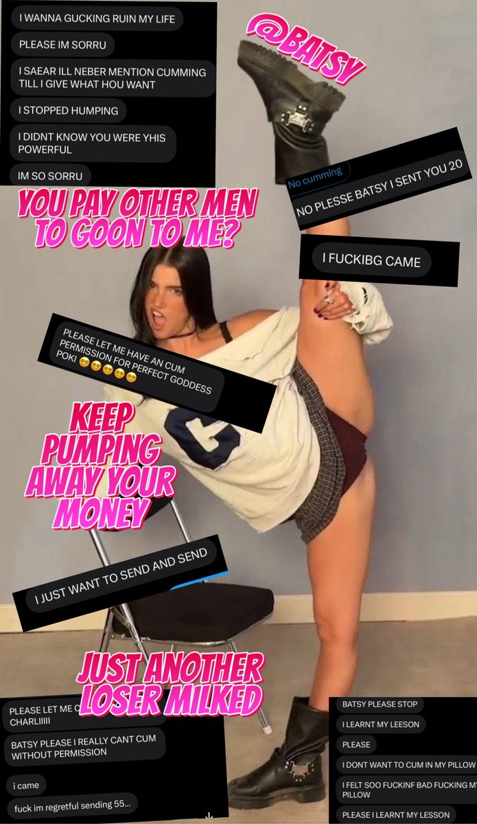 bestvatsyy's tweet photo. You’re next bby! 🤭Come get in the line n dm me! Slave wageeess are dumb lil 💖punching bags, they drop money when you kick them🙂‍↕️💸! #cbt #cum #findom #manscam #catfish #roleplay #chudai #wataa #beta Charli damelio betas dm me! Get ruined! https://t.co/sJOa2G1NQX