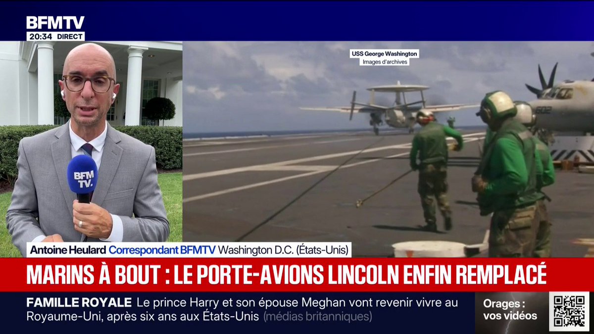 Image for the Tweet beginning: États-Unis: un nouveau porte-avions américain