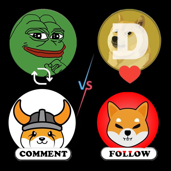 BSCGemsAlert's tweet photo. Which #memecoin community is the STRONGEST?

 $PEPE   or $DOGE  or #SHIB  or #FLOKI    ??? https://t.co/UJbGPbP3EU
