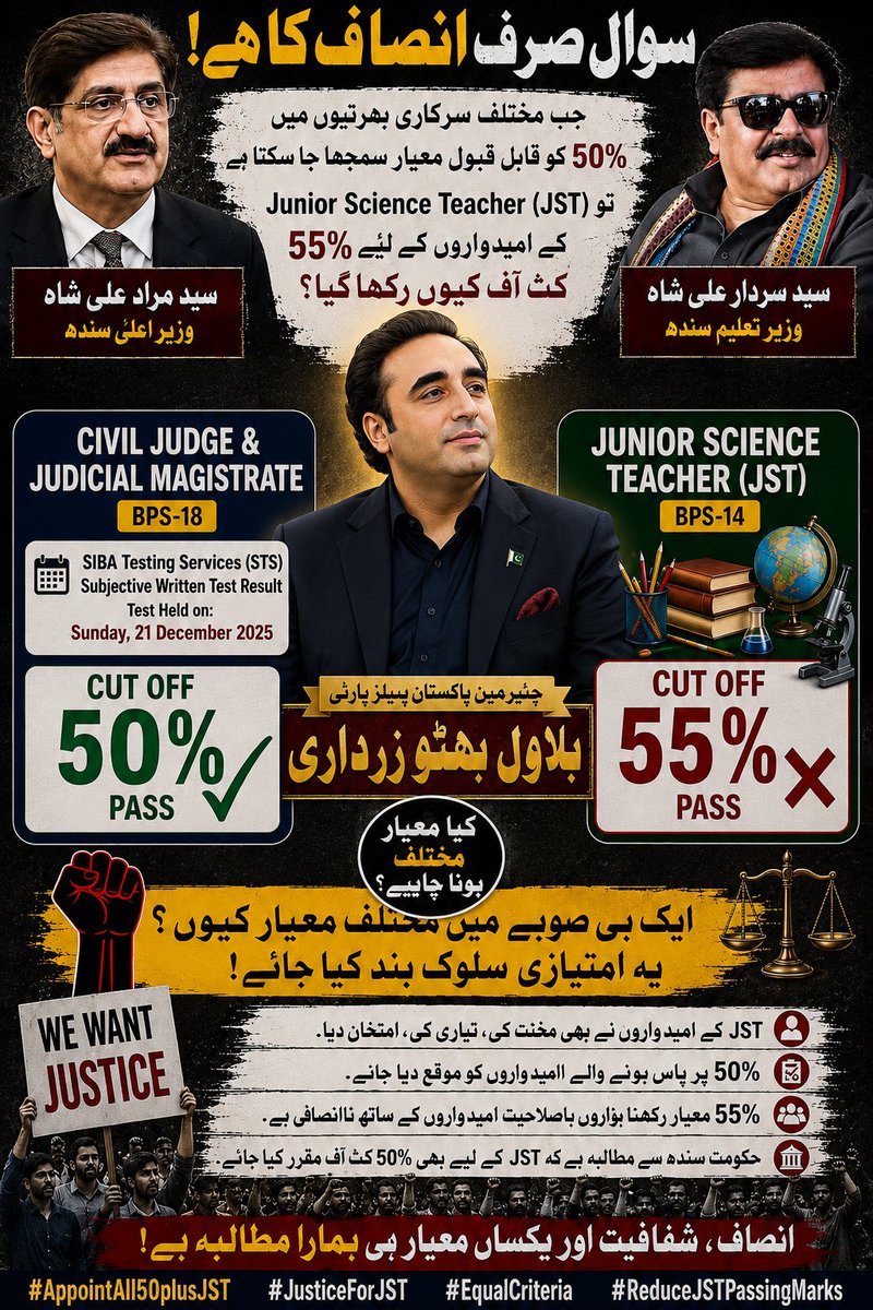 Bmkhan1136's tweet photo. @NEWS_BILAWAL @BBhuttoZardari @BakhtawarBZ @AseefaBZ #AppointAll50plusJST

@BBhuttoZardari 
@BakhtawarBZ 
@AseefaBZ 
@MuradAliShahPPP 
@SindhCMHouse 
@MediaCellPPP
@SoomroJameel https://t.co/J69Bi6BEW0