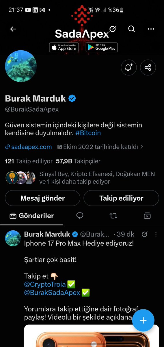 ___lanoniml___'s tweet photo. @BurakSadaApex @CryptoTroia Katıldım hocam ihtiyacı olana çıkar umarim https://t.co/DD3BvvrrhI