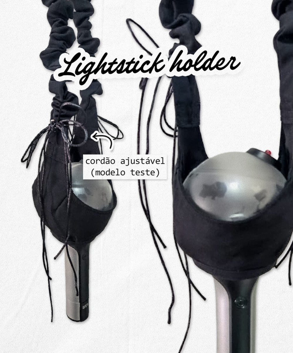 welcometomama's tweet photo. O que vocês acham de um Lightstick Holder? Comprariam se abrisse encomenda? 🥺

Tive essa ideia e resolvi testar! Criei a modelagem do 0 🥹 

E ele ficou surpreendente seguro! Mesmo balançando muito ele não cai! ❤️‍🩹 https://t.co/LKokyWOIV5