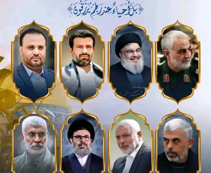 M_Grman's tweet photo. هل تتفق معي ان هؤلاء القادة العظمى هم من هزموا جبروت وطغيان وكبرياء العدو المتغطرس الأمريكي والاسرائيلي والسعودي والاماراتي هؤلاء هم فضحوا نفاق وخيان الاعراب السعوديين والخليجيين فسلام الله على ارواحهم الطاهره الزكية 
لاتنسوهم من الدعاء والترحم على ارواحهم https://t.co/cJdssh5jiv