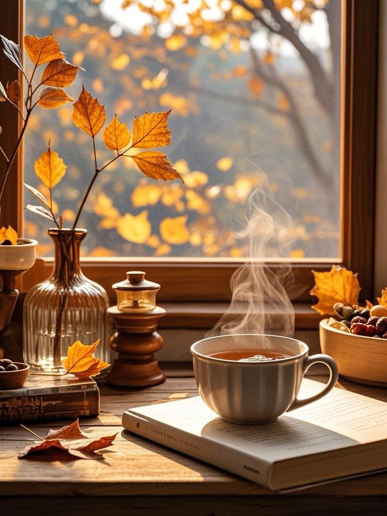 LuckeyChhetri's tweet photo. A random rainy afternoon + warm coffee + half-finished book = my little happy bubble today https://t.co/XGbDtLFulw