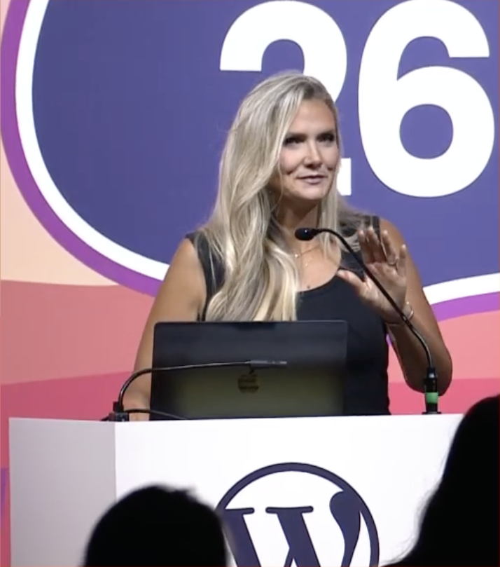 JoeSimpsonJr's tweet photo. FULL CIRCLE (OF TRUST) MOMENT: Two years ago I was invited to share a topic at @tastemakerconf in Las Vegas, seeing @chandiceprobst speak to my community at a @WordCampUS was a full circle moment.   What an awesome origin story - so much personal depth &amp; action items. https://t.co/maIVl5wtcJ