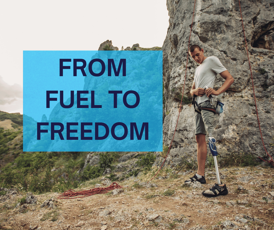 CIPAenergy's tweet photo. From fuel to freedom—petroleum makes life-changing prosthetics and the gear behind every climb possible. #FuelToFreedom #OilFuelsLife #CaliforniaEnergy https://t.co/NYQA3ynXh8