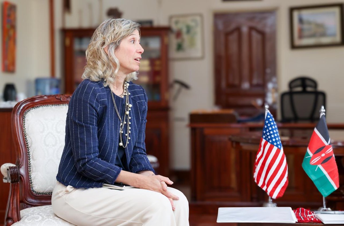 SingoeiAKorir's tweet photo. Kenya and US share an enduring, collaborative partnership.

Pleased to meet Ms. Carla Benini U.S. Charge D'affaires accompanied by Ms. Leah Cato, Deputy Political Counselor, today to discuss matters of mutual interest. Our conversation explored pathways to further align our shared priorities on defence and economic partnership and to deepen this valued relationship. @ForeignOfficeKE