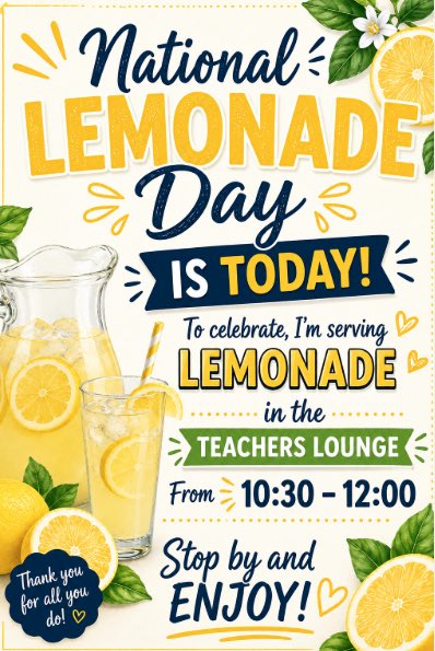 chezzadi's tweet photo. Our educators have been testing all week, &amp; it’s National Lemonade Day!! So, YES, they deserve a refreshing sweet treat to take the “edge” off. Special shout out to @msramos0101 for connecting us with Canes &amp; to our PTO for donating the syrups.🩷@Carter_AISD #staffappreciation https://t.co/p4Heol5qLH