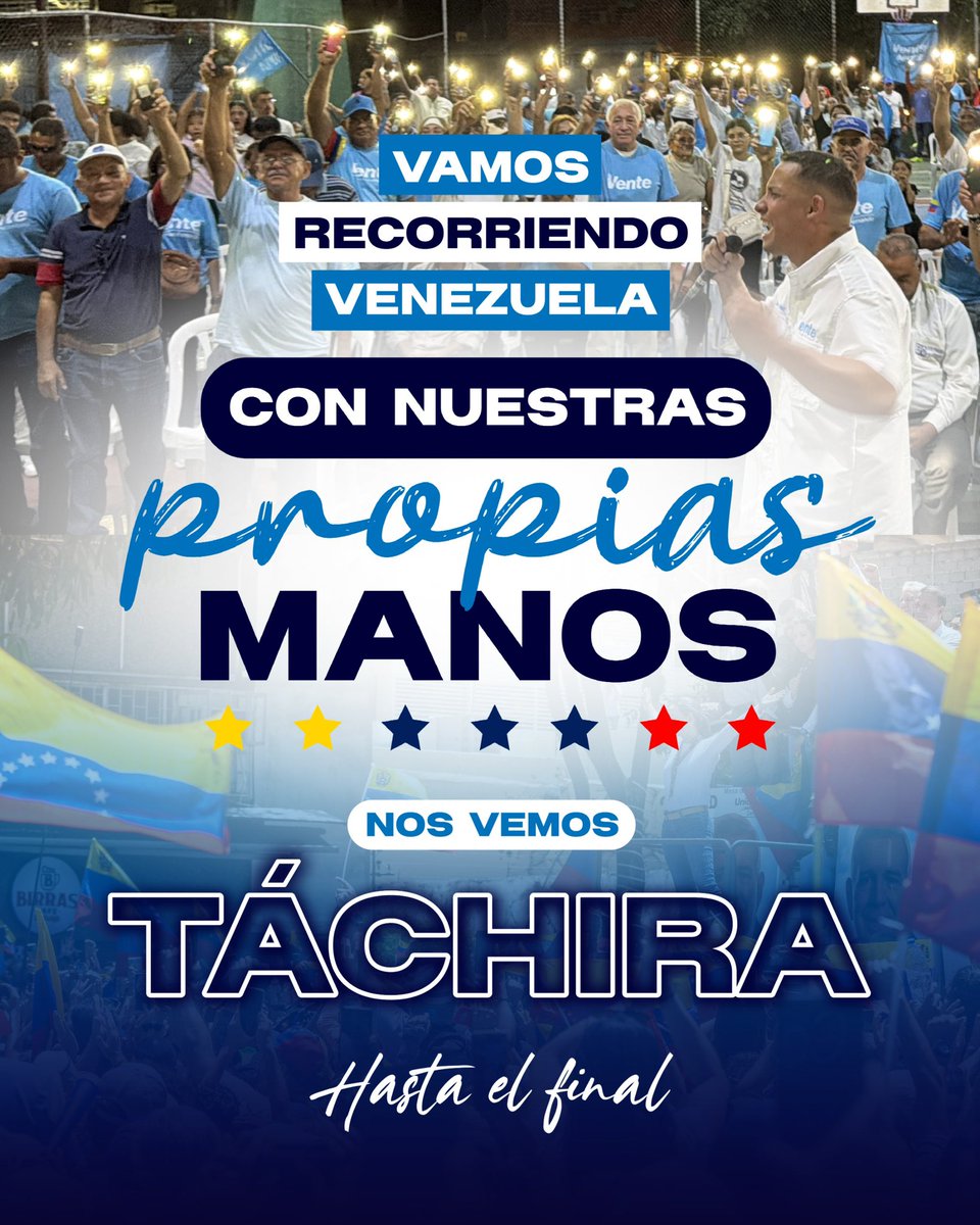 VenteJoven's tweet photo. 📍TÁCHIRA 

Venezuela se recorre, se abraza y se construye con nuestra gente.

Vamos recorriendo Venezuela con nuestras propias manos.

#ConNuestrasPropiasManos 🇻🇪 https://t.co/WAA4MKBnfx