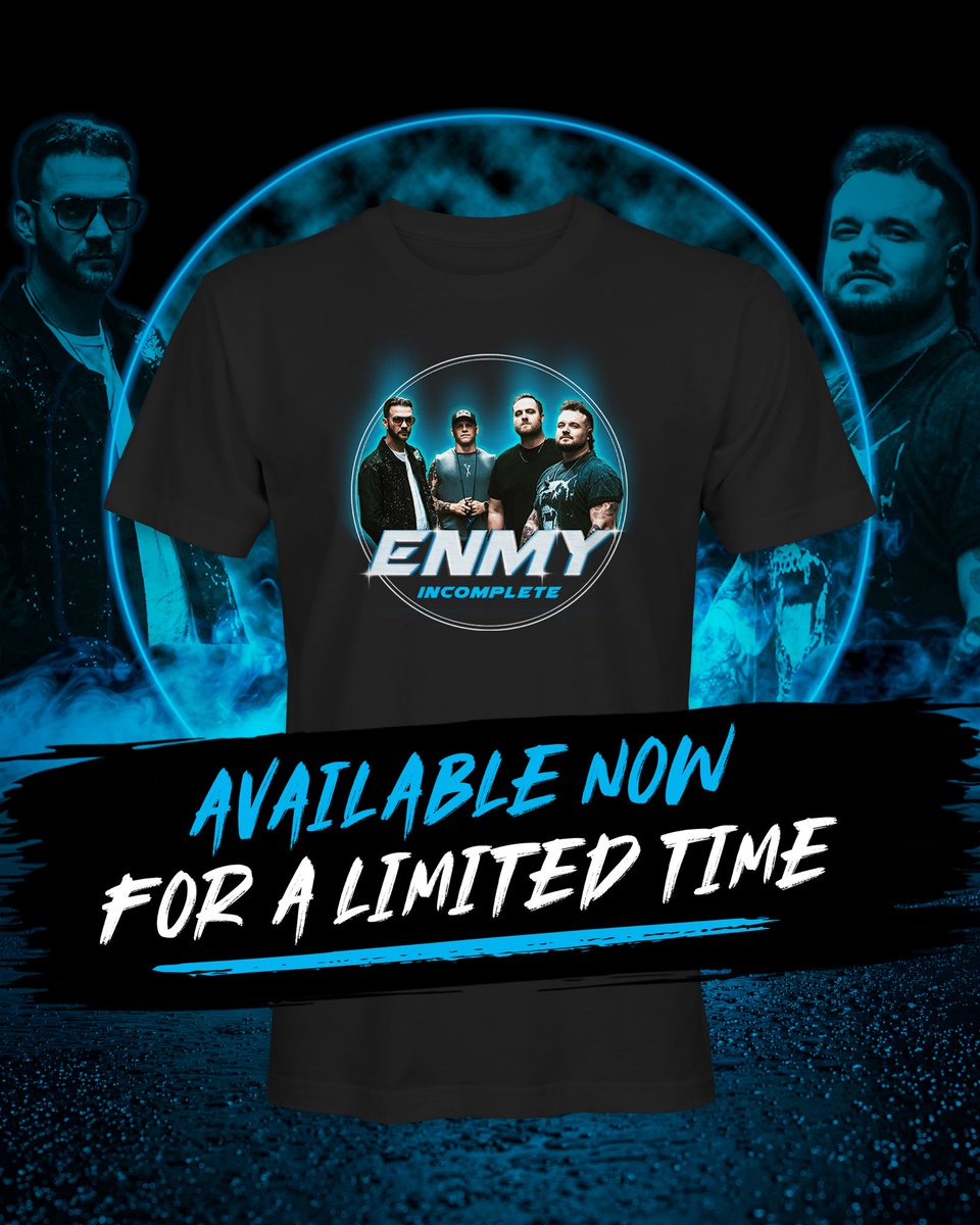 enmymusic's tweet photo. Grab your limited edition “Incomplete” shirt while they last! 

https://t.co/8sQ1zwM2Ot https://t.co/2dnz7UmOyq