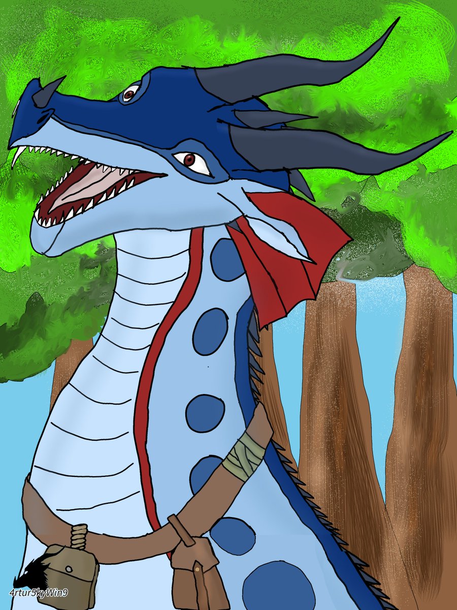Jack_Coyote's tweet photo. While I'm trying to recover from a long break in drawing, I decided to add a little color to one of my drawings. RainWing Amaryllis owned justjessart.
#WingsofFireOC #DragonArt https://t.co/vHH0Ibu1ai