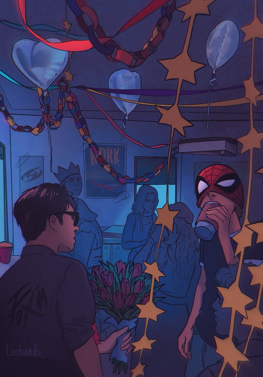 Leohands_'s tweet photo. Yungi x Spiderman au 
Comic recap 
Every chapter will be added here ⭐️

Thank you for reading 🕸️

The party https://t.co/kM9NPsGmyL