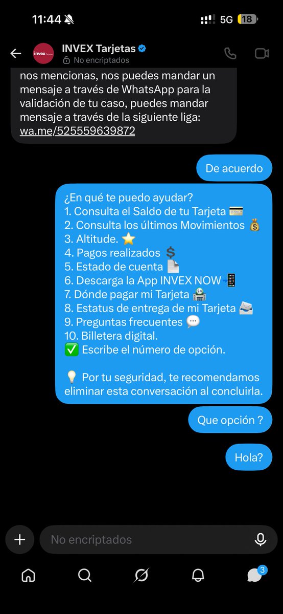 SoyChristian2's tweet photo. @invextarjetas @Profeco https://t.co/rcbzu4JKaM