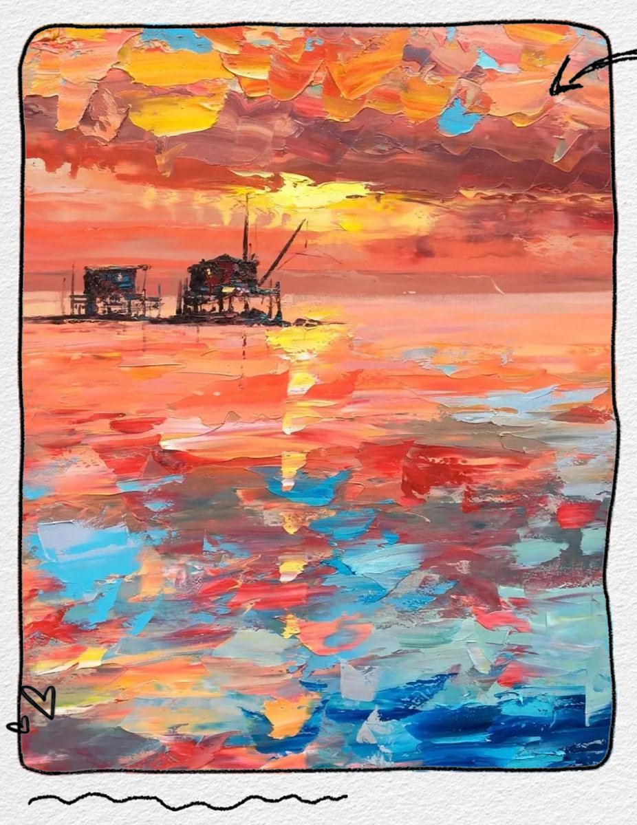 G00646201's tweet photo. Immersive brushstrokes meet the setting sun in tonight’s art studio session—letting colors spill beyond the canvas, one unplanned mark at a time.  #ArtLovers #CreativeMoments， https://t.co/dGZLDr5HIQ