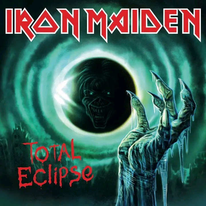 BruceDMaiden's tweet photo. Eddie says… make sure you follow the guidelines for today’s eclipse!

What’s your best Maiden eclipse pun? ✍️

🕶️ Hallowed Be Thy Shade
🌞 Flash Of The Rays
🌙 Darkest Minute
💡 Fear Of The Light

#IronMaiden #TotalEclipse
@IronMaiden https://t.co/ETPRXRZep9