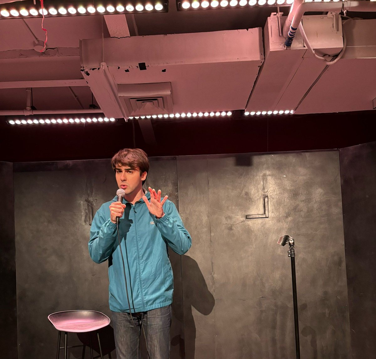 nmejia76363333's tweet photo. Just finished bombing a set about grocery store self-checkouts at my first comedy show—wait, no, the cashier just winked at me. Maybe I’m a natural , https://t.co/FgnA2DYtFR