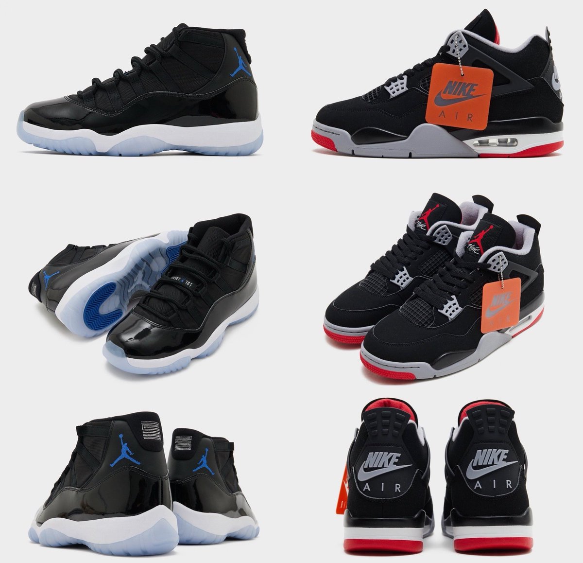 thesnkrsleaker's tweet photo. Upcoming Jordan releases 🗓️

• Jordan 11 “Space Jam” - December 12
• Jordan 4 “Bred” - November 27 https://t.co/o0HmEquVIU