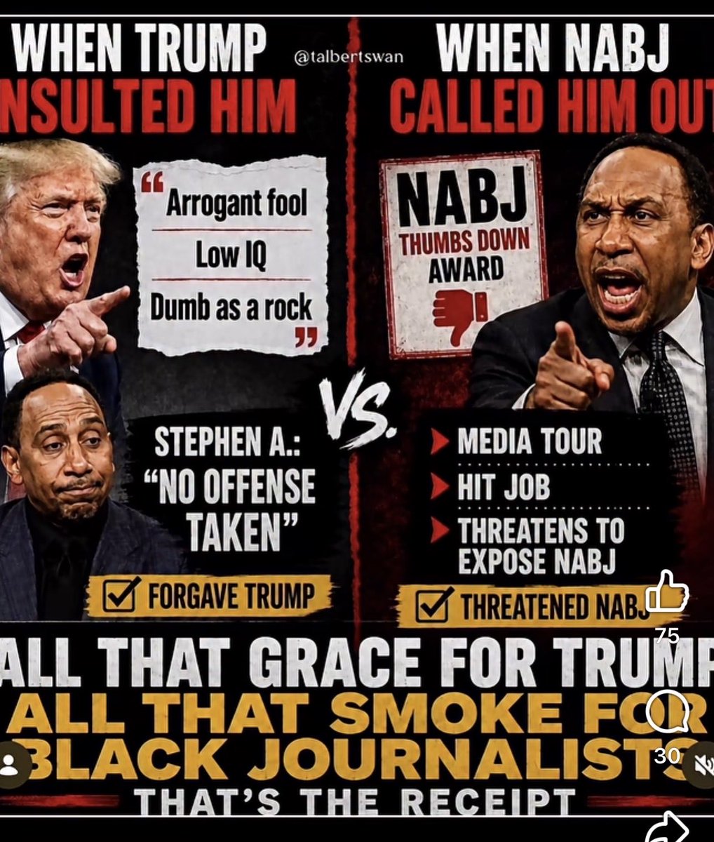 Don03Smith's tweet photo. He wouldn’t dare to say anything about Trump! He knows he can’t cross that line!! The House Nergo knows he can’t talk down on the master! @stephenasmith https://t.co/0MeVYZph5Z