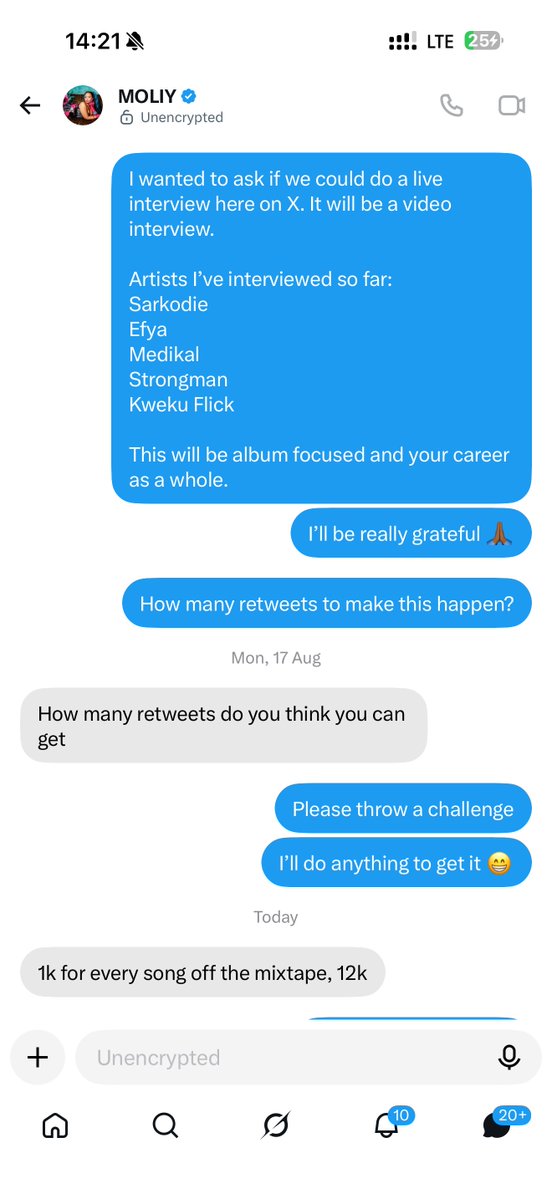 Donsarkcess's tweet photo. Hello Everyone 😊
I’m on the verge of having Baddie @moliymusic join my video stream here on @X interviewing her about her craft and her recent Album.

I need to get 12,000 retweets on this post for it to happen. If this appears on your timeline please repost and Quote. Thanks 🙏🏾 https://t.co/IHSdDo2DGi