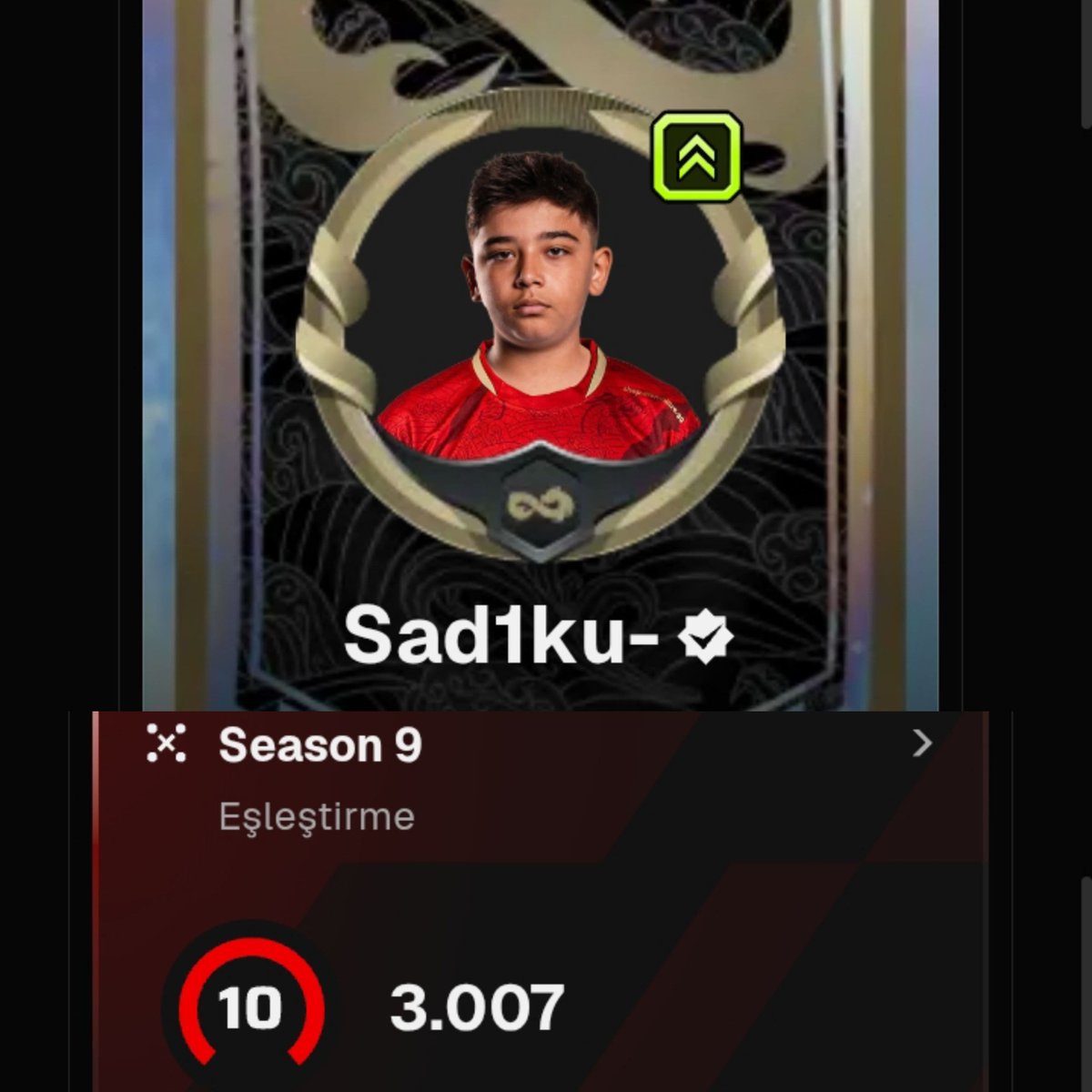 aymakardesler's tweet photo. LFT

Faceit : https://t.co/8C1ihWwi3b

1 x Main and playoff
1 x Intermeadite and playoff
1 x Entry and playoff
1 x Open10 and playoff

Peak Elo : 3007
Yaş : 13
RT ve Yorum yaparsanız sevinirim https://t.co/ShQCIOAXRs