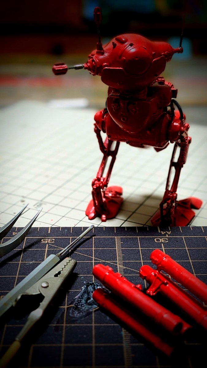 DmodelSf31288's tweet photo. 陸戦ガンス、進みました。下塗りの下塗り。
#陸戦ガンス
#マシーネンクリーガー
#下塗り https://t.co/M1OEVyc7Qg