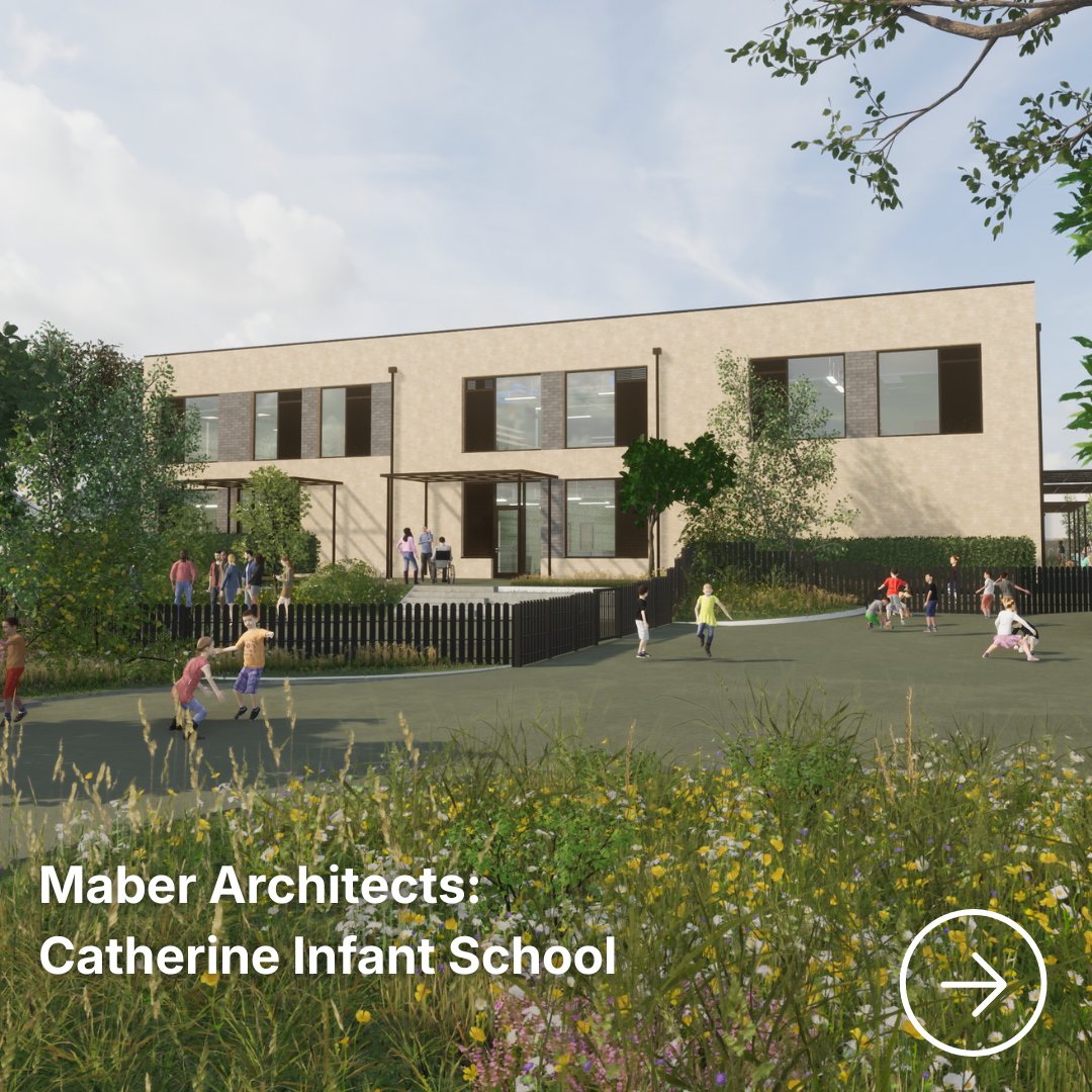 GraphisoftUK's tweet photo. @maberarchitects used Archicad to design the £14m Catherine Infant School in Leicester, combining inclusive spaces with net zero-ready design.

Swipe to see the visualisations. https://t.co/AwcLplSysp