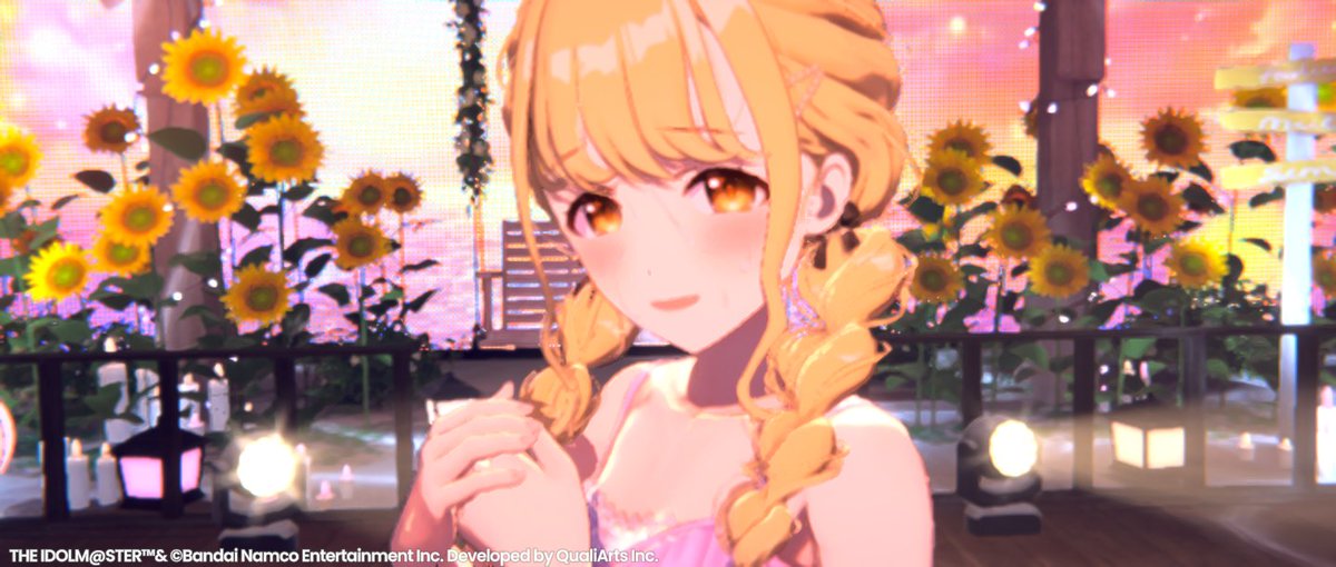 huminne's tweet photo. #学マス　#真夏の初星フォトキャンペーン
ことねとひまわりめっちゃ似合うわ https://t.co/sSNWzVGS88