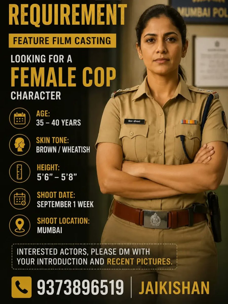 TrueFilmLovers's tweet photo. #Mumbai Audition/Casting/CrewCall 

#Fauzi #Raaka Indian Army #Ramayana #Varanasi #Toxic #Haiwaan #Awarapan2 ABHISHEK OWNED TRAITORS #NayyiNavelli CyberLeek 

Cont: 9373896519

Note: We, not related to post by any means
Not responsible if any mis-doing

by @ronniecastingstation https://t.co/GV49ubduo5