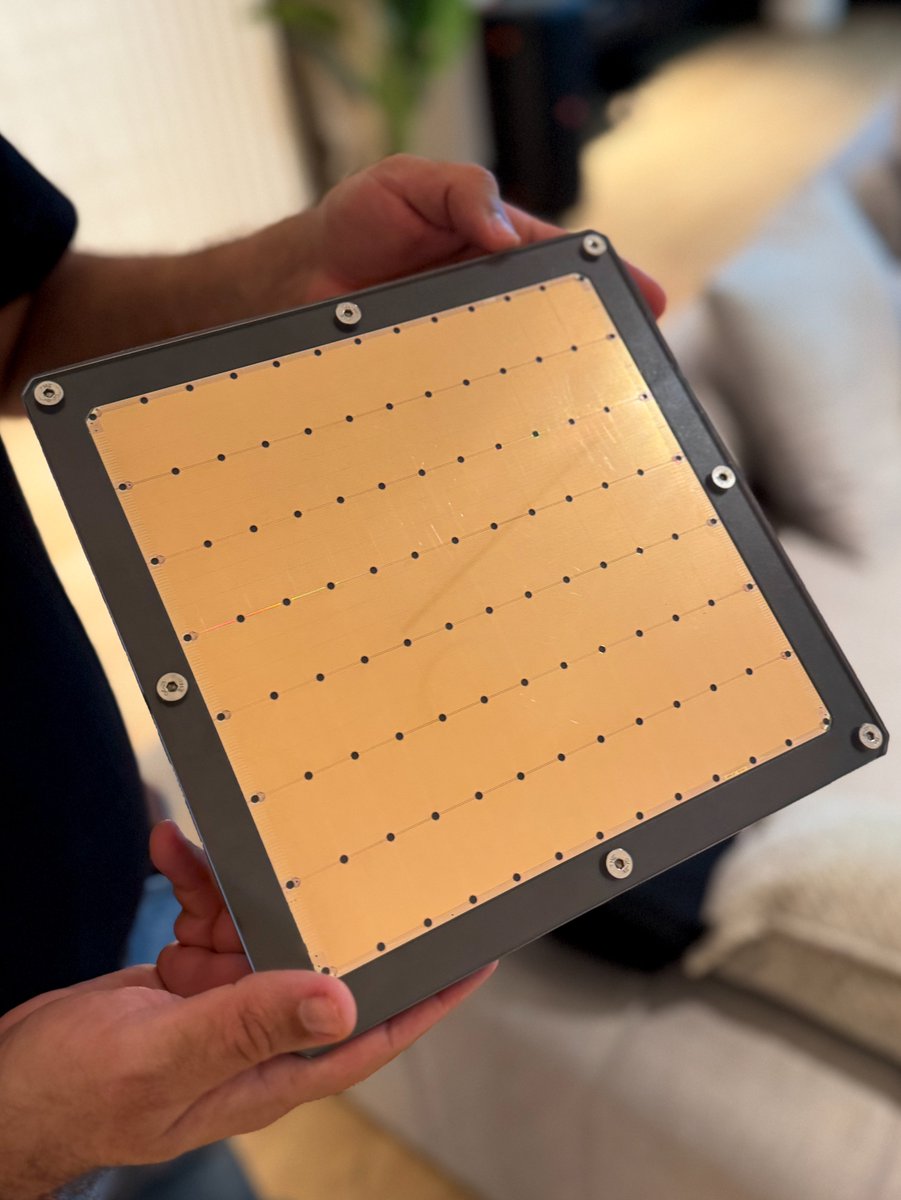 derrickcchoi's tweet photo. Got to see the @cerebras WSE-3 chip. 4 trillion transistors, 900K cores, and 44GB of on-chip SRAM.

And the newly announced CS-4 delivers up to 2x the speed per wafer 🤯

Can’t wait to show what this kind of speed unlocks in Codex! https://t.co/cDgrAzJq56