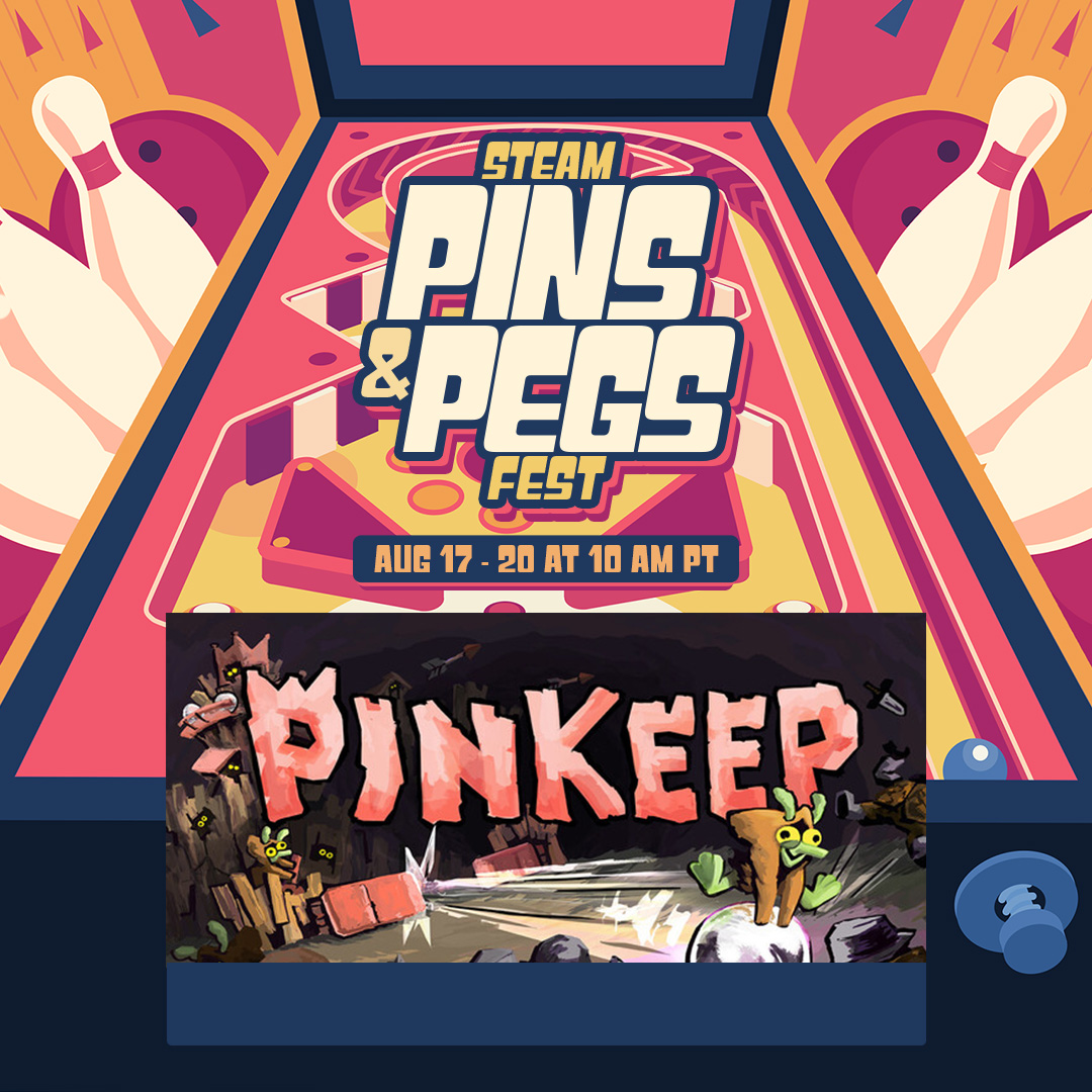 AppulseGame's tweet photo. SHOUTOUT TIME: Pinkeep is a Pinball-based Tower Defense Roguelite! Weaponize your flippers &amp; defend your Keep against hordes of knights. Build bumpers, spinners &amp; other contraptions to discover mighty combos &amp; powerful synergies! Play the demo: https://t.co/uRx3SJCN6V @okomotive https://t.co/yWkfSLFRcE