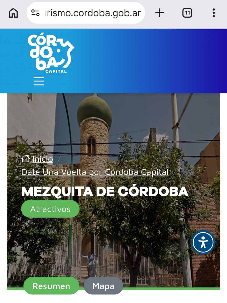 Elsifonliberal's tweet photo. 🔎 LA SHARIA EN EL CORAZÓN DE LA DOCTA

En sintonía con nuestra entrega N° 77, aquí podemos ver como la Municipalidad de Passerini promueve la cultura islámica dentro de nuestro territorio. Les recordamos que toda esta publicidad está financiada con los impuestos de cada cordobés que se rompe el culo trabajando. 

A continuación, verán capturas de la propia página de la Municipalidad, donde lo podrán corroborar entrado a los links. En las fotos se puede ver como se invita a dar una vuelta por Córdoba, retoricamente implantado la idea que también somos eso. También podrás observar a hombres con su lenguaje corporal suelto, a cara descubierta, en oposición a mujeres con un lenguaje corporal sometido, mirando hacia abajo , con su cuerpo totalmente cubierto. La Municipalidad no solamente avala el sometimiento sino que además lo promueve con nuestros impuestos. 

Que el lector saque sus propias conclusiones, la evidencia fue puesta  a su consideración. 

AGENCIA CÓRDOBA TURISMO: Templo Islámico 
https://t.co/AgaabwdVqh

AGENCIA CÓRDOBA TURISMO: 
Mezquita 
https://t.co/Ep9MigVdIF

📌 el sifón liberal