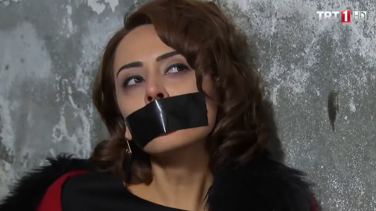 SupermoKhai's tweet photo. Ezgi Baran tied up and tape gagged - Adini Sen Koy Episode 162 (2) https://t.co/AmSfiUsFsA
