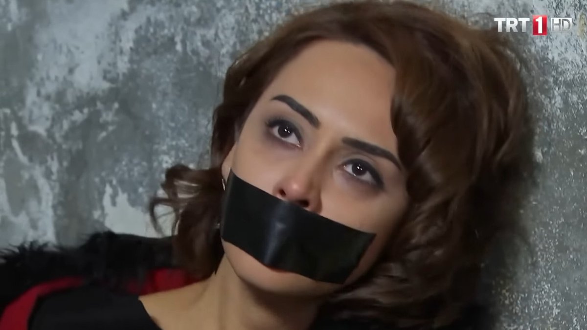 SupermoKhai's tweet photo. Ezgi Baran tied up and tape gagged - Adini Sen Koy Episode 162 (2) https://t.co/AmSfiUsFsA