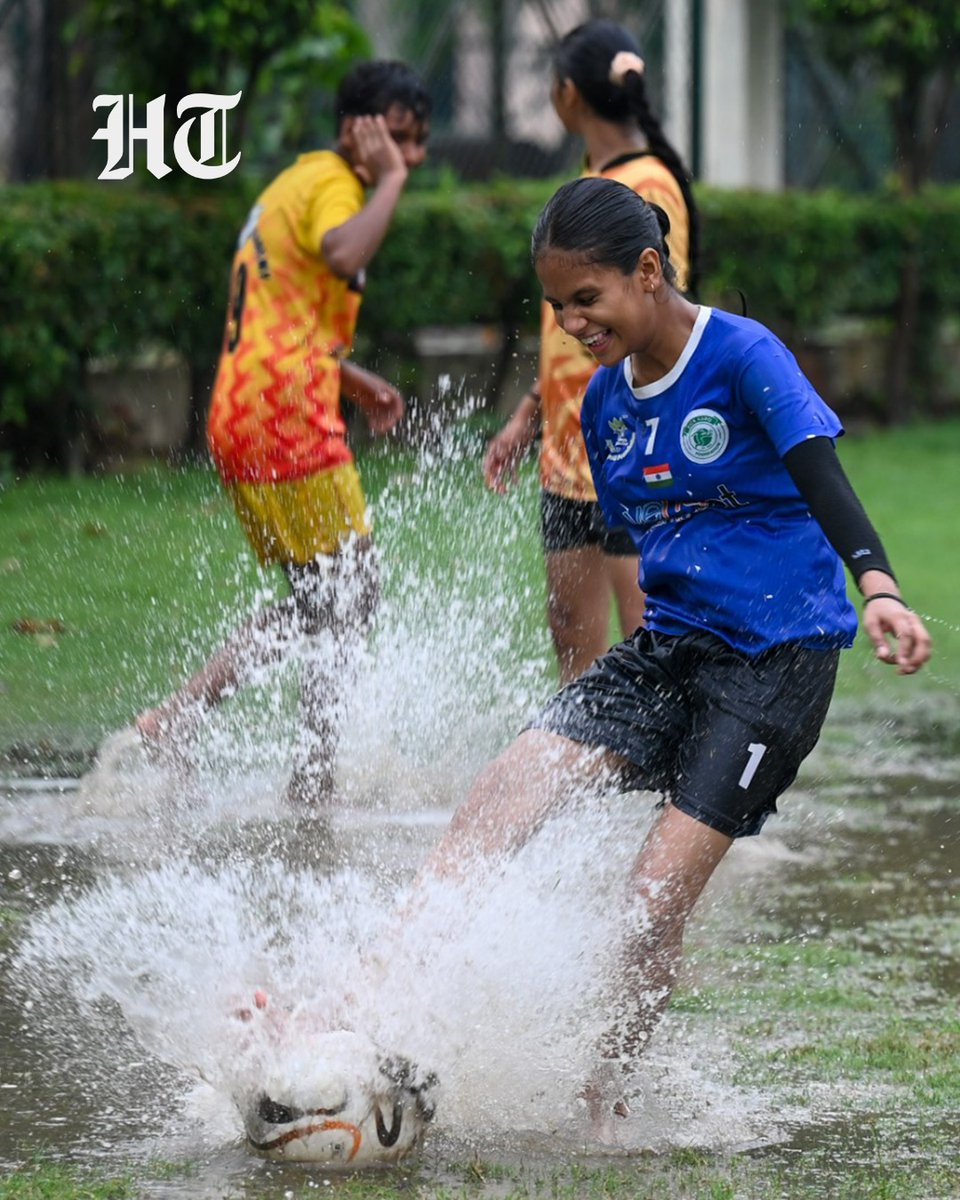 htTweets's tweet photo. #InPhotos: Young football players were seen enjoying a match in the rain at the Barua Football Training Center in Noida Stadium, Sector 21A, on Thursday.

(📷: Sunil Ghosh/HT)

📲 For News on the go, Download HT app. Click https://t.co/UY76F4VjRA https://t.co/uvb0wuY7sq