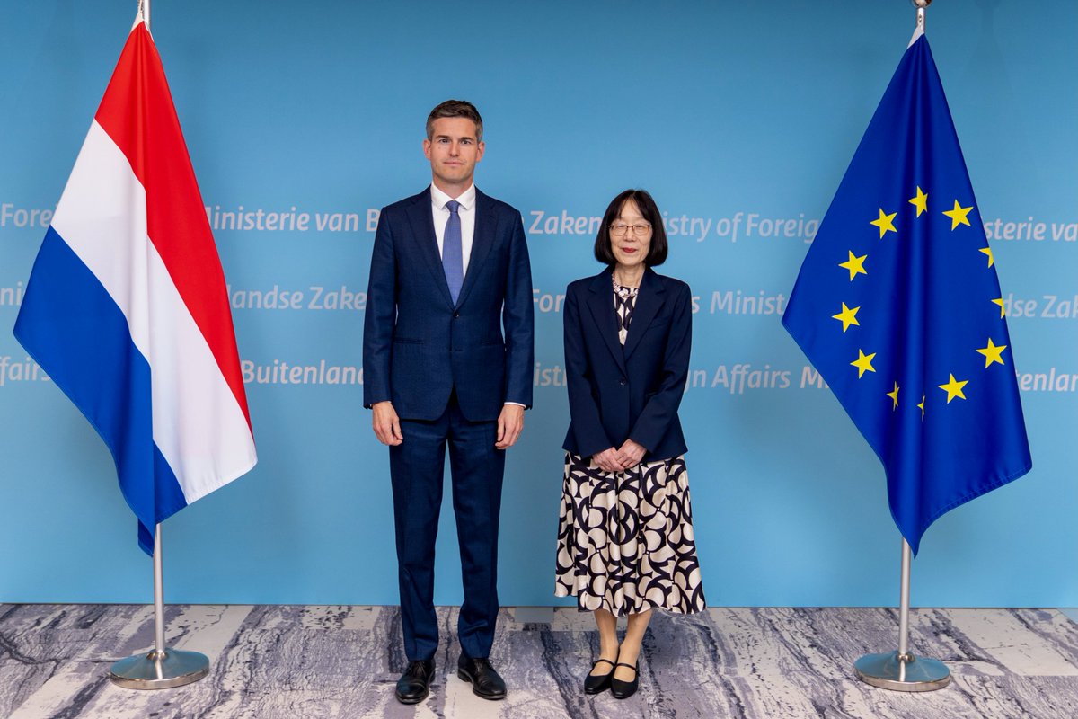 ministerBZ's tweet photo. Pleased to have spoken with @IntlCrimCourt President Judge Tomoko Akane. I commend her leadership and value our close cooperation. As host nation and State Party, the Netherlands stands firmly behind the ICC and its vital work for international justice. https://t.co/ilSuFc9egr