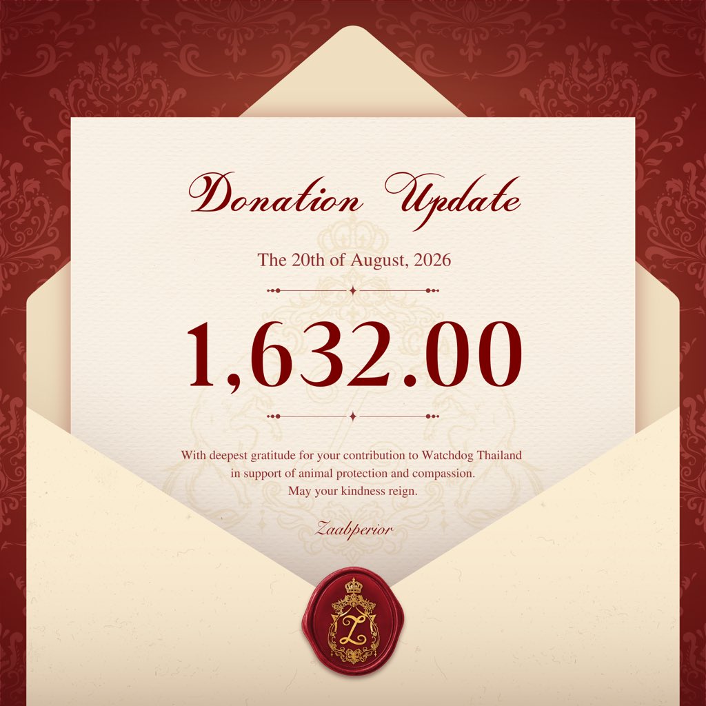 ZAABPERIOR's tweet photo. ⚜️ 𝐃𝐨𝐧𝐚𝐭𝐢𝐨𝐧 𝐔𝐩𝐝𝐚𝐭𝐞

อัปเดตยอดบริจาค ณ วันที่ 20 สิงหาคม 2569

By Order of His Majesty, #ZAABPERIOR https://t.co/tdwWW2MpGS