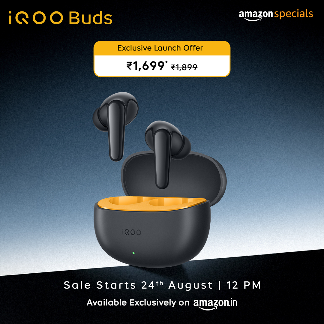 nipunmarya's tweet photo. Your ultimate college companion is here, bringing the perfect soundtrack to your college days!

Sale starts 24th August, 12 PM. Exclusively available on https://t.co/nfVpkDs5u3. #iQOOBuds #iQOO