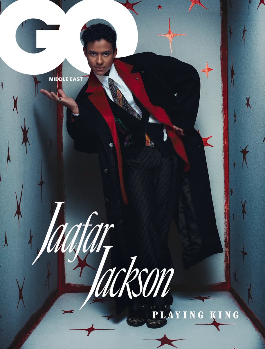 NIYMUSE's tweet photo. Jaafar Jackson for GQ Middle East Ph. by Callum Hutchinson, style by Danyul Brown https://t.co/O6Boz114BL