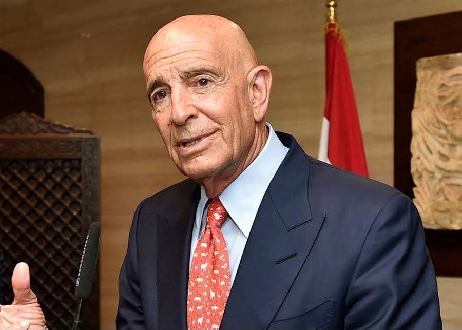 Judy20255's tweet photo. This man is the cause of everything that has happened in the Middle East.

Syria was handed over to Al-Qaeda, led by its emir, Abu Mohammed al-Julani, and all of Syria’s resources were handed over to Turkey, while American interests were attacked at the expense of Turkish interests.

He also threatened the Kurds and covered up the massacres of the Druze and Alawites, and most recently the Kurds, for the sake of Turkey and Al-Qaeda.

This man, Tom Barrack, and his Turkish handler caused the Americans to suffer political, military, and material losses, and even the loss of American soldiers’ lives in Palmyra, Syria, and in the war with Iran.

What's coming will be devastating... Europe, Israel, and even America.