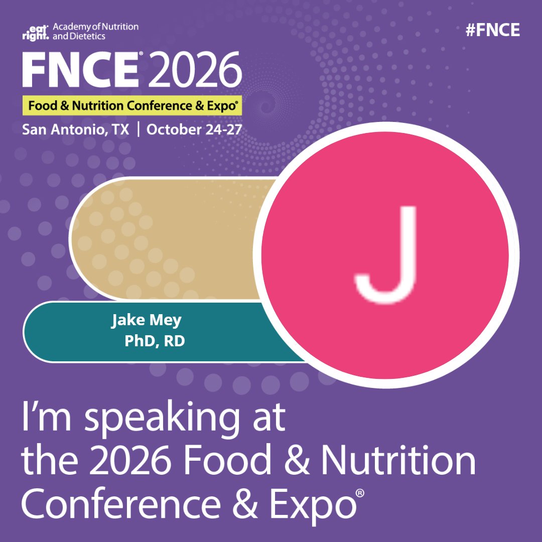 CakeNutrition's tweet photo. I'm so excited to be speaking at the 2026 Food & Nutrition Conference & Expo! Check out my session, plus explore the full #FNCE schedule to see what's ahead. Will I see you in San Antonio? Drop a comment if you're in!
More: https://t.co/N88mf46NCV https://t.co/mdwPIo4qda